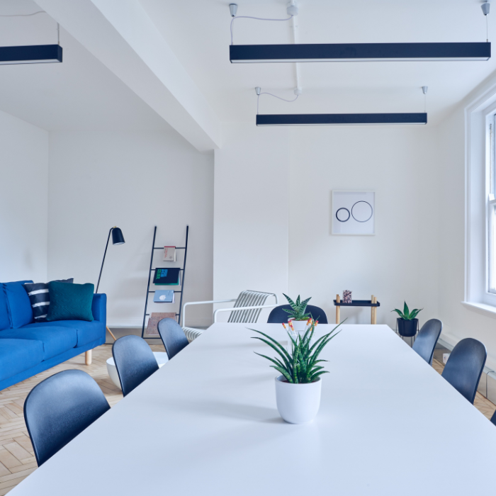 Modern workspace interior